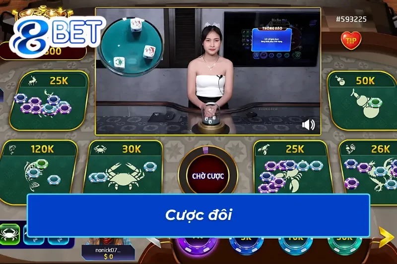 Cửa cược đôi trong bầu cua 88Bet